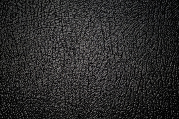 Close-up de couro sintético preto para usar como plano de fundo da área de trabalho