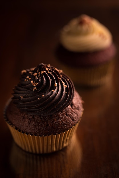 Close-up de cupcakes