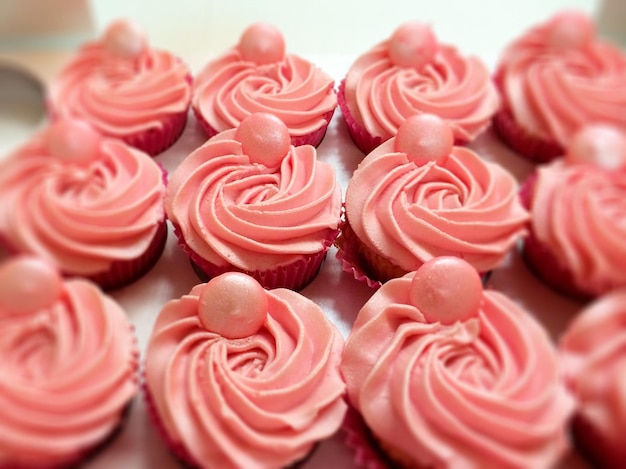 Foto close-up de cupcakes