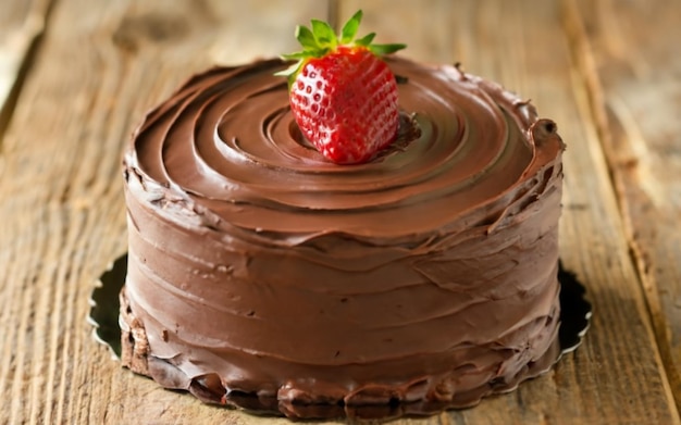 Close up de dois pedaços de bolo de chocolate em um prato