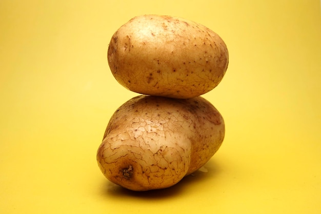 Close-up de duas batatas