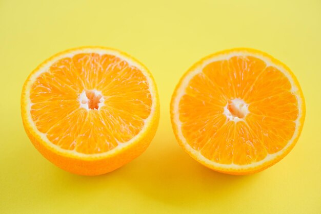 Close-up de fatias de laranja