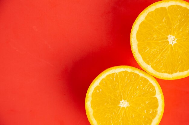 Foto close-up de fatias de laranja