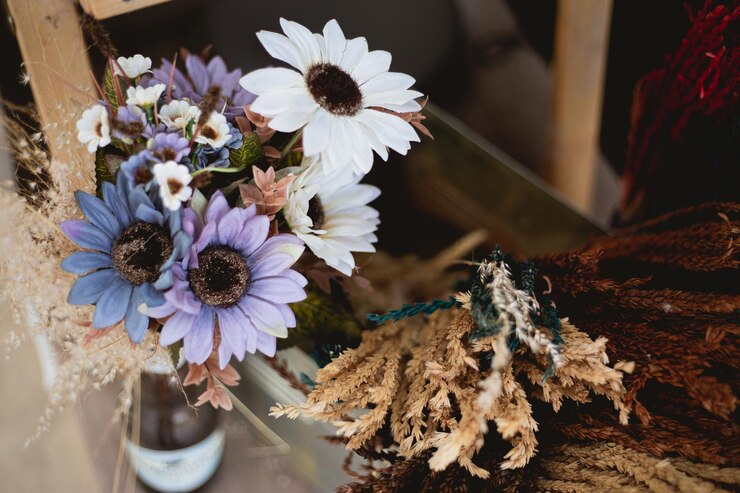 Foto close-up de flores brancas em vaso