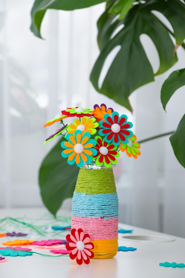 Foto close-up de flores diy