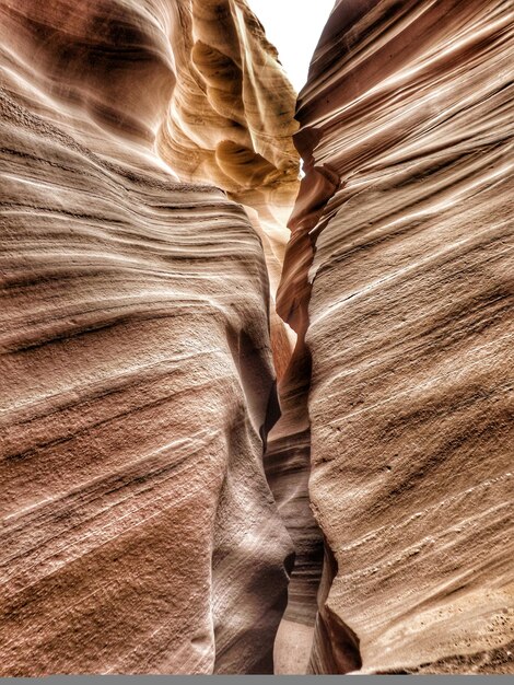 Foto close-up de formações rochosas no desfiladeiro do antílope
