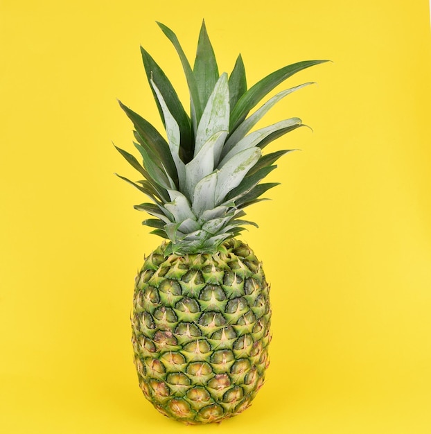 Close-up de frutas contra fundo amarelo
