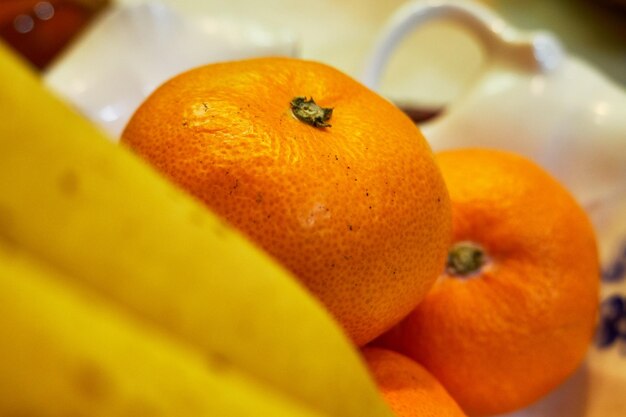 Foto close-up de frutas de laranja