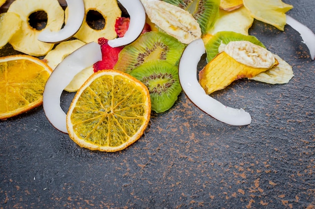 Foto close-up de frutas na mesa