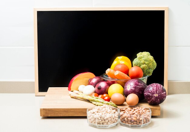 Foto close-up de frutas na mesa