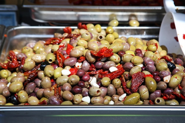 Foto close-up de frutas no mercado