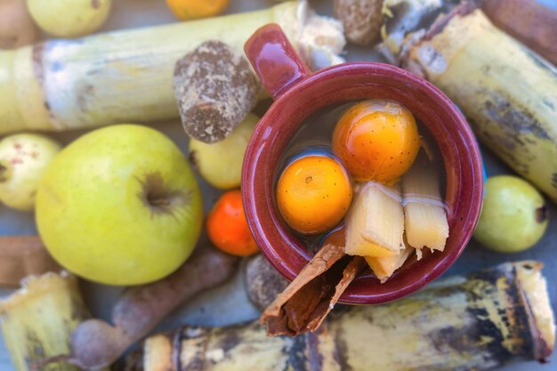 Foto close-up de frutas