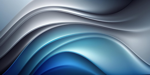 Close-up de fundo abstrato azul e branco com padrão de onda ondulada generativa ai