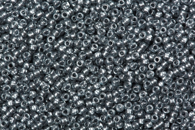 Close-up de grânulos de sementes cinza escuro Foto de alta resolução