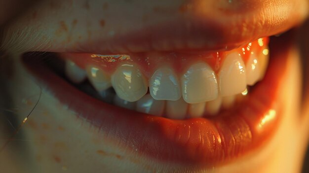 Close-up de lábios translúcidos hiperrealistas detalhes limpos e nítidos sem contraste cor profissional