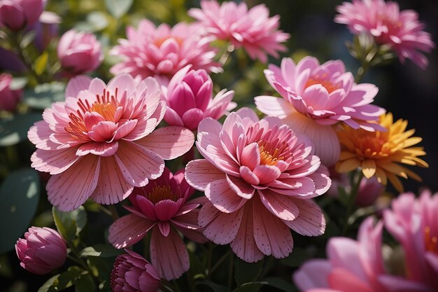 Close-up de lindas flores