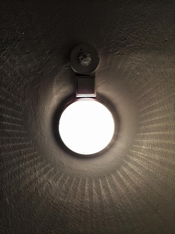 Foto close-up de luz elétrica
