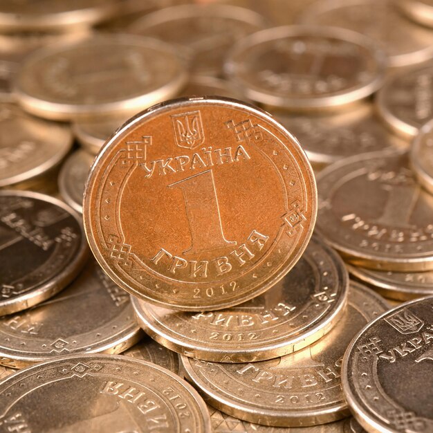 Foto close-up de moedas