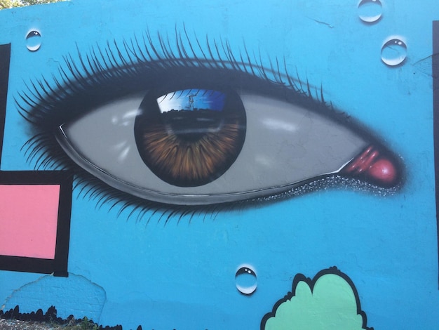 Close-up de objeto na parede