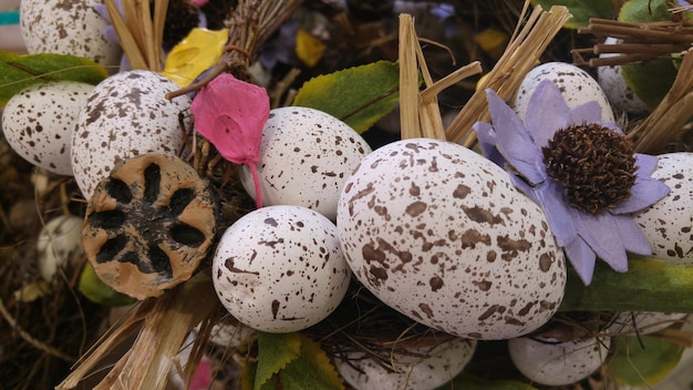 Close-up de ovos de Páscoa