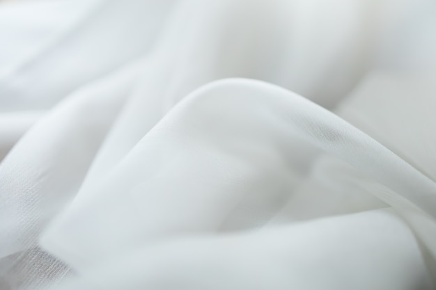 Close-up de pano de linho branco