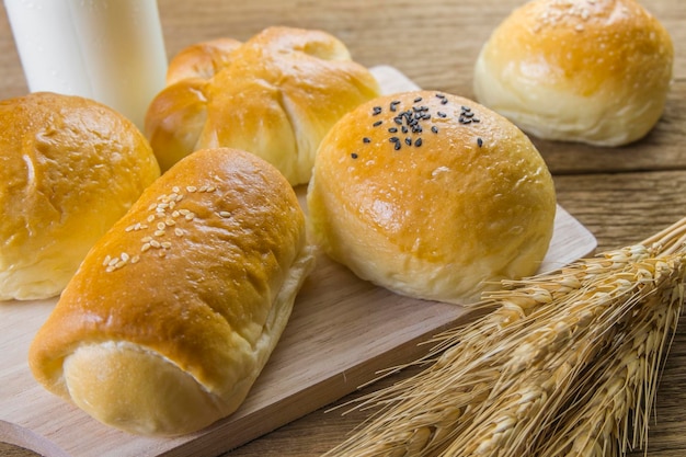 Close-up de pão na mesa