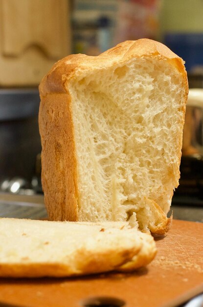 Close-up de pão na mesa