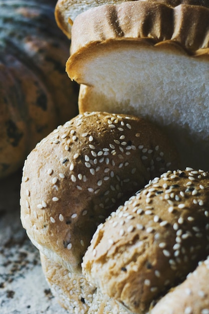 Close-up de pão