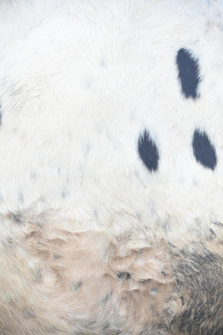 Foto close up de pele de vaca textura de pele de animal textura da pele de vaca fundo couro de vaca com pele