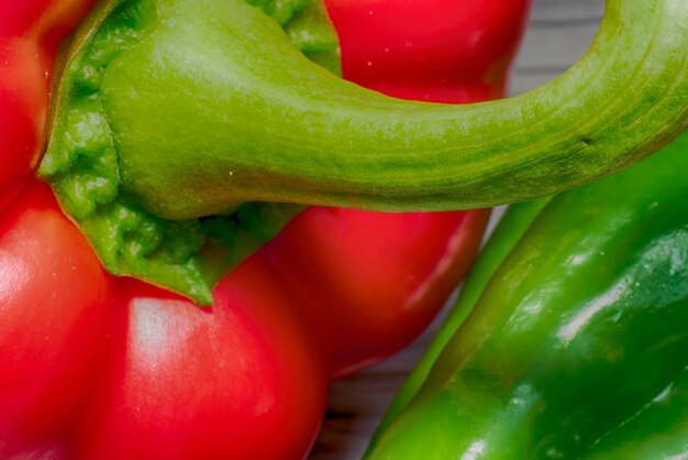 Foto close-up de pimentas vermelhas