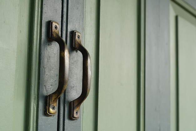 Close-up de porta fechada