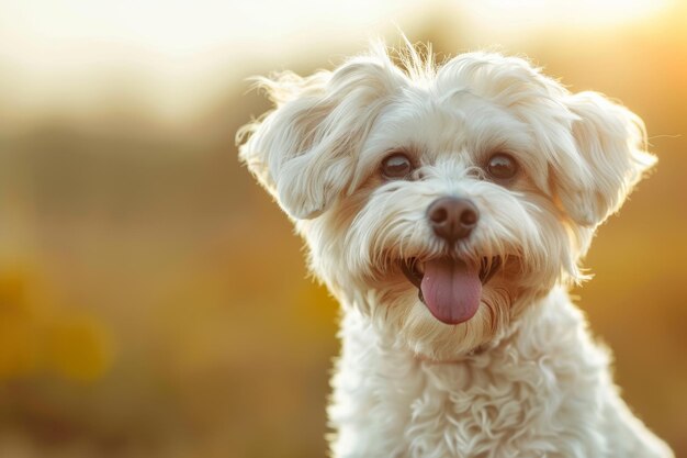Close-up de retrato de cão de estimação engraçado e louco