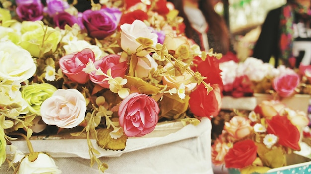 Close-up de rosas