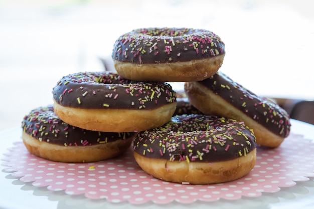 Close-up de rosquinhas