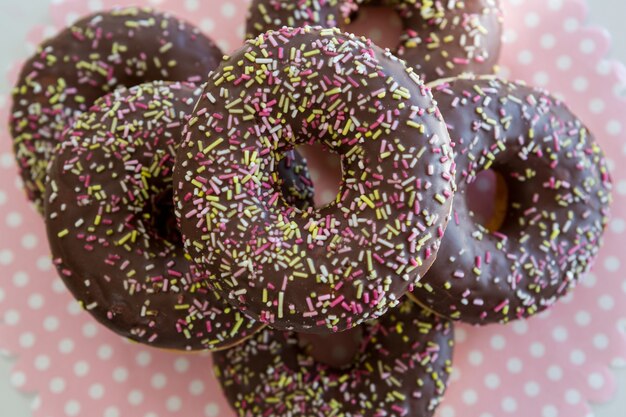 Close-up de rosquinhas