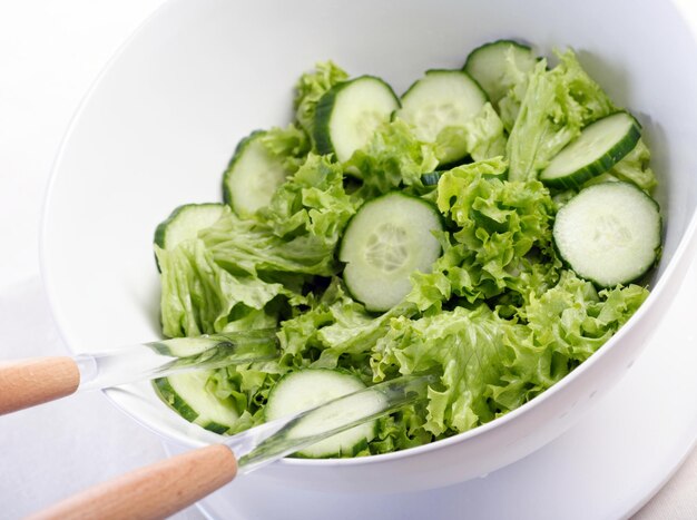 Close-up de salada em uma tigela