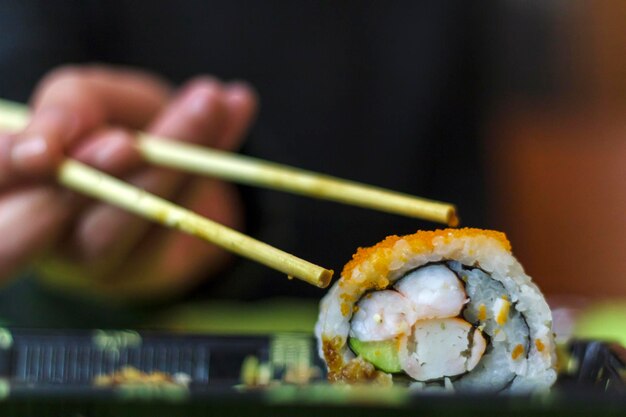 Foto close-up de sushi