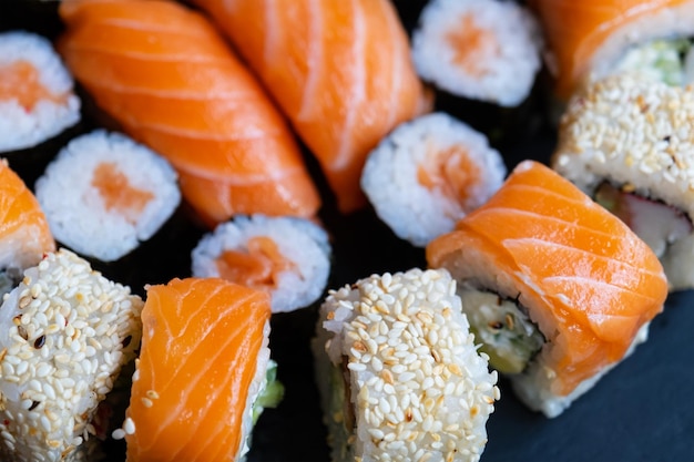 Foto close-up de sushi