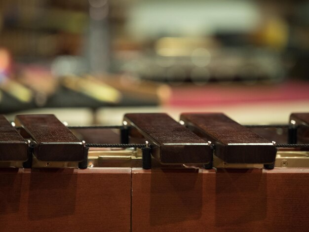 Foto close-up de teclas de piano