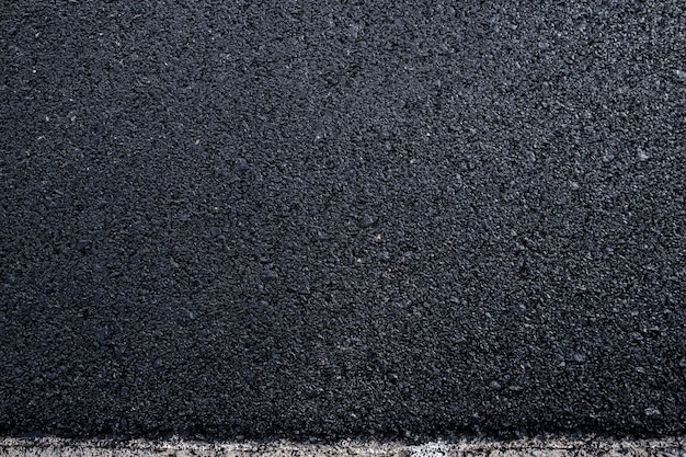 Foto close-up de textura de estrada de asfalto