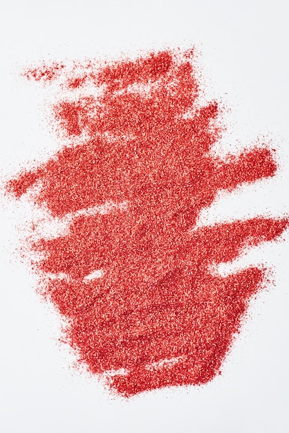 Close-up de textura de glitter vermelho