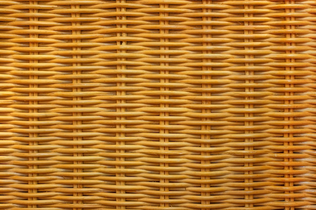 Close-up de textura de vime do rattan.