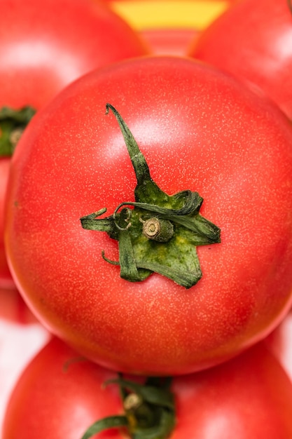 Foto close-up de tomates frescos