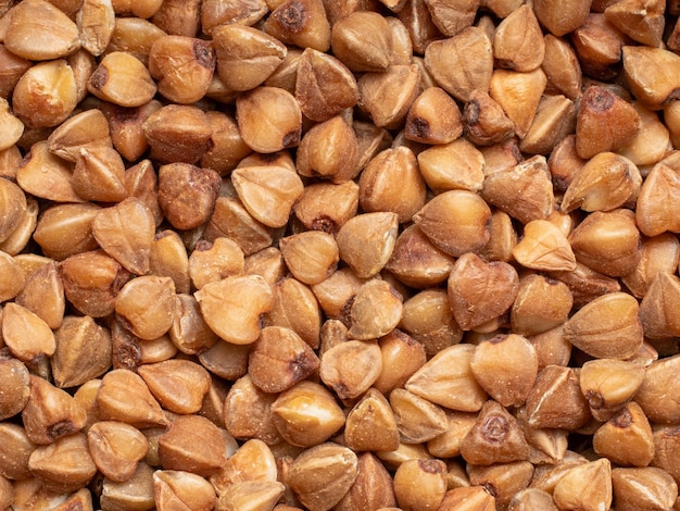 close-up de trigo sarraceno no mercado