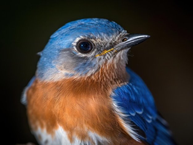 close-up de um Bluebird Oriental