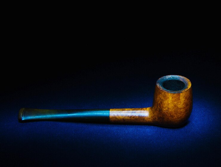Foto close-up de um cachimbo de fumo