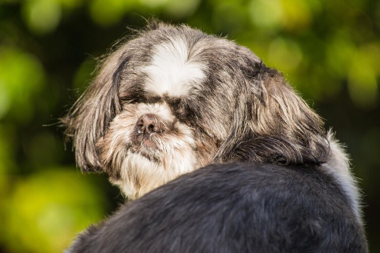 Foto close-up de um cão