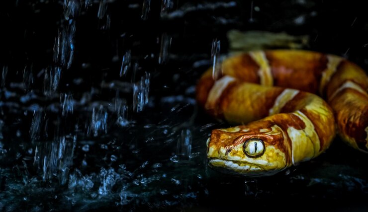 Foto close-up de um caranguejo em uma rocha na água
