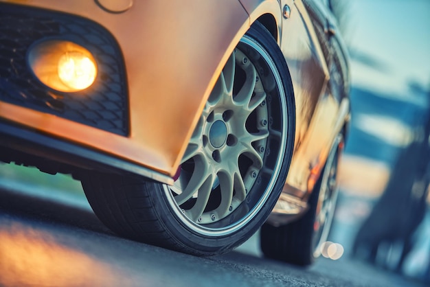 Close-up de um carro vintage