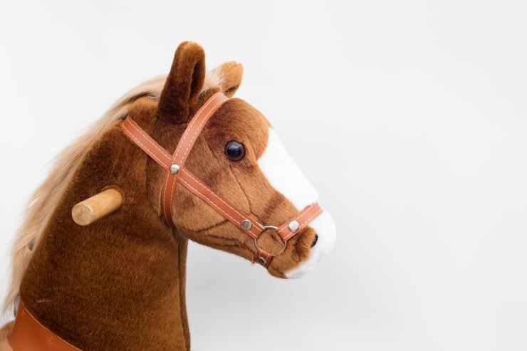 Foto close-up de um cavalo sobre fundo branco